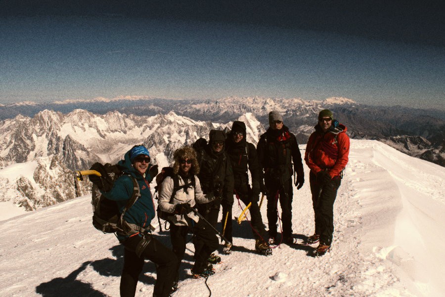 Team op de Mont Blanc
