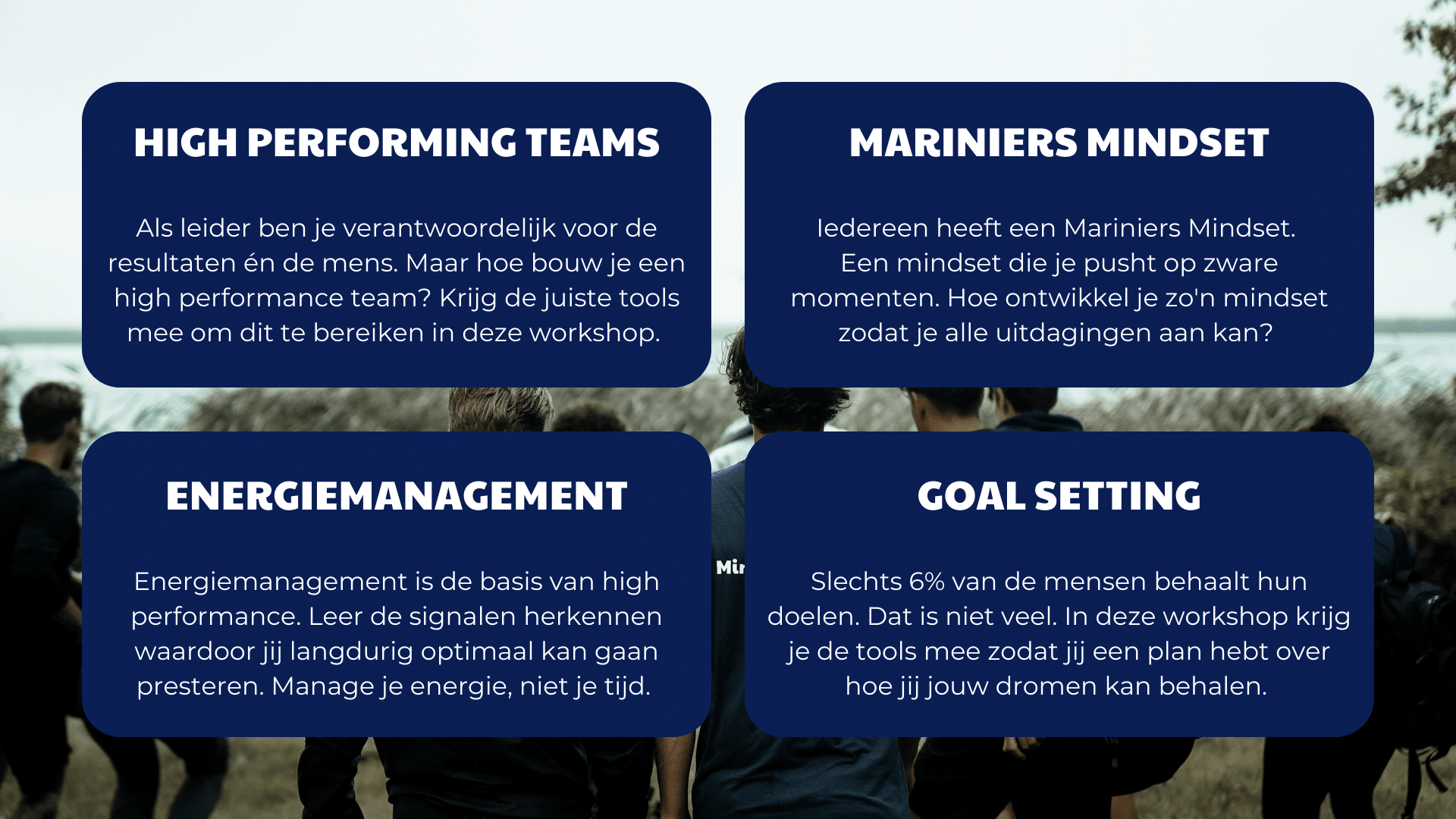 Aanbod Workshops