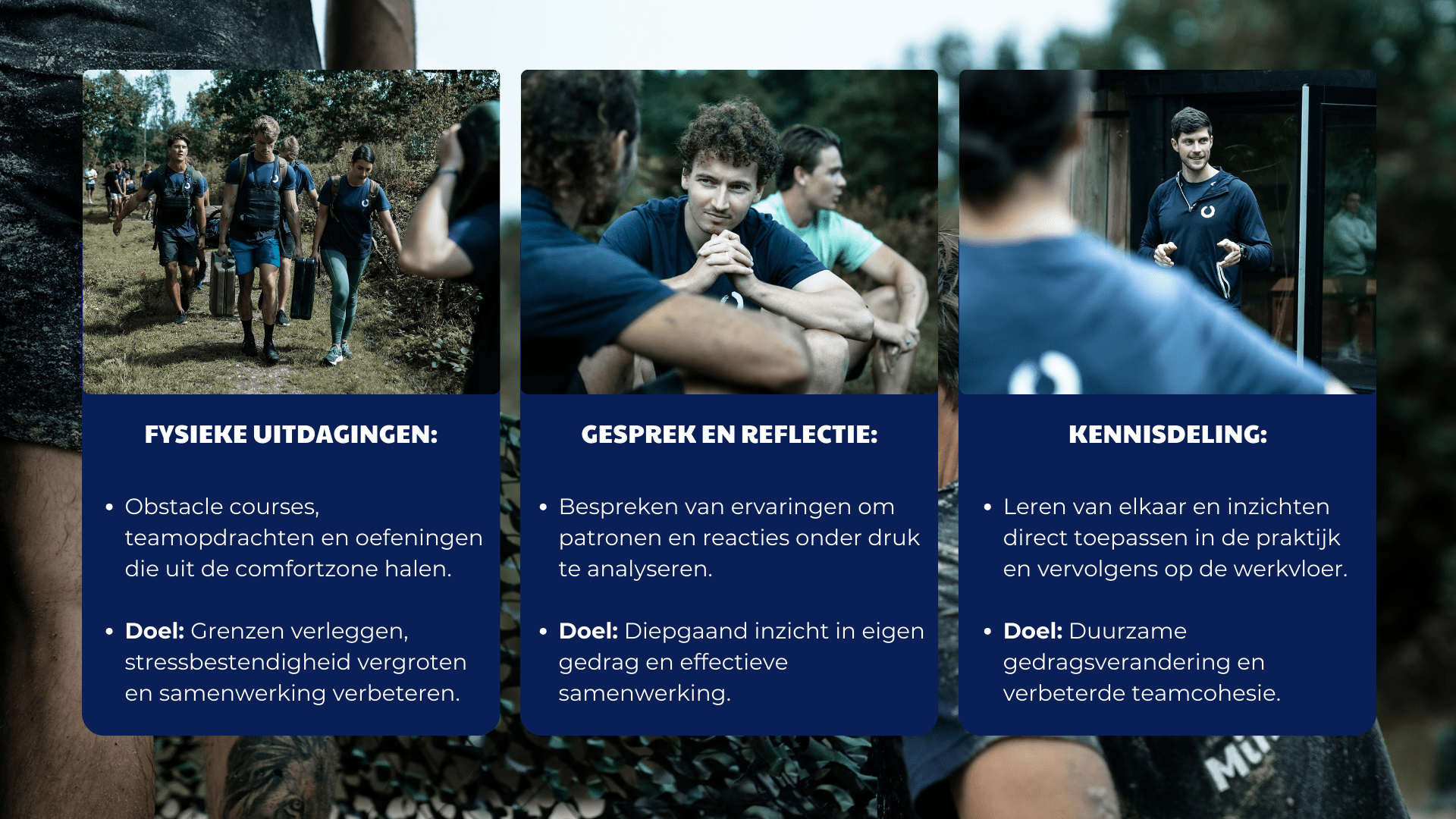 onderdelen training
